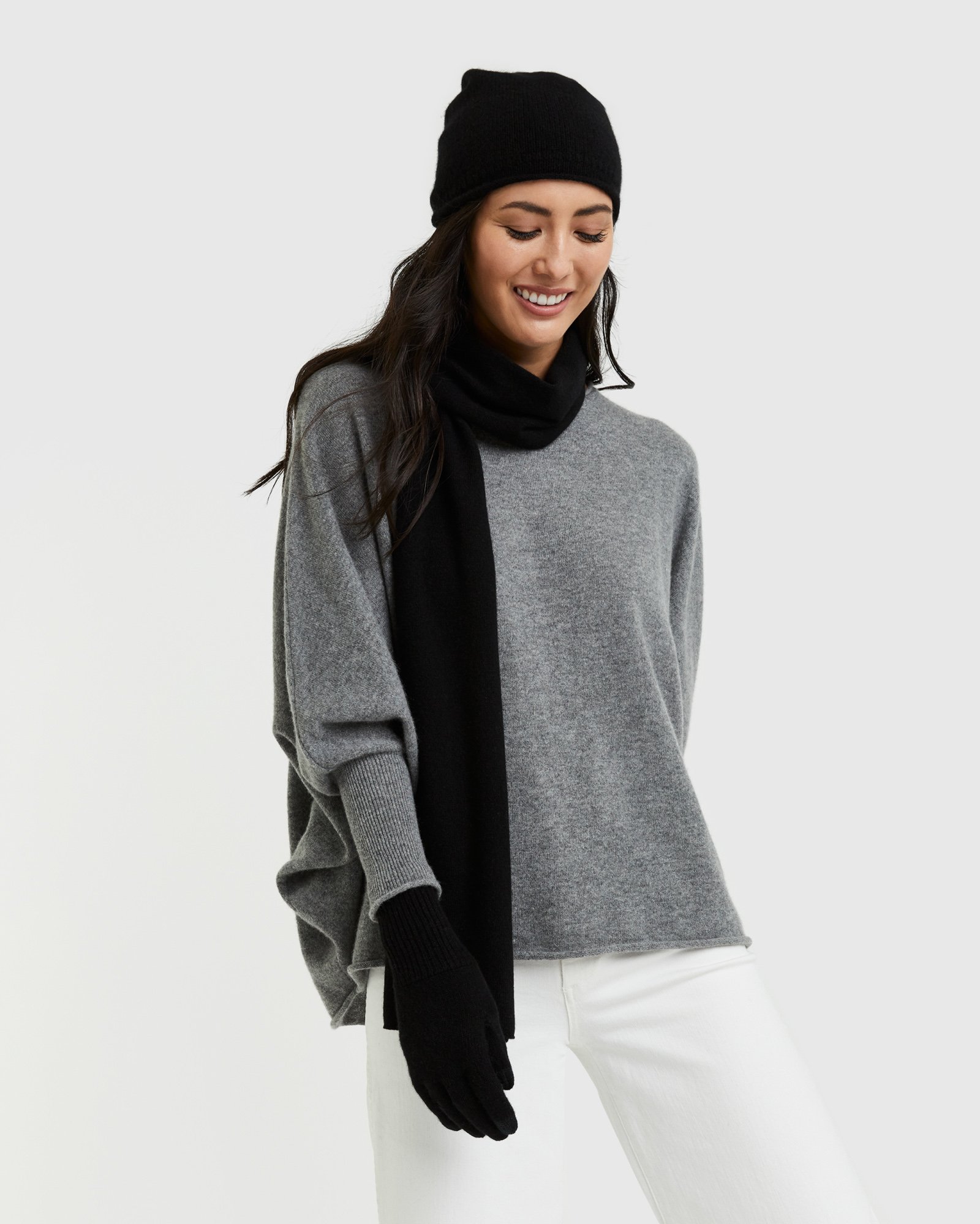 Mongolian Cashmere Slouchy Beanie - 13462810755183