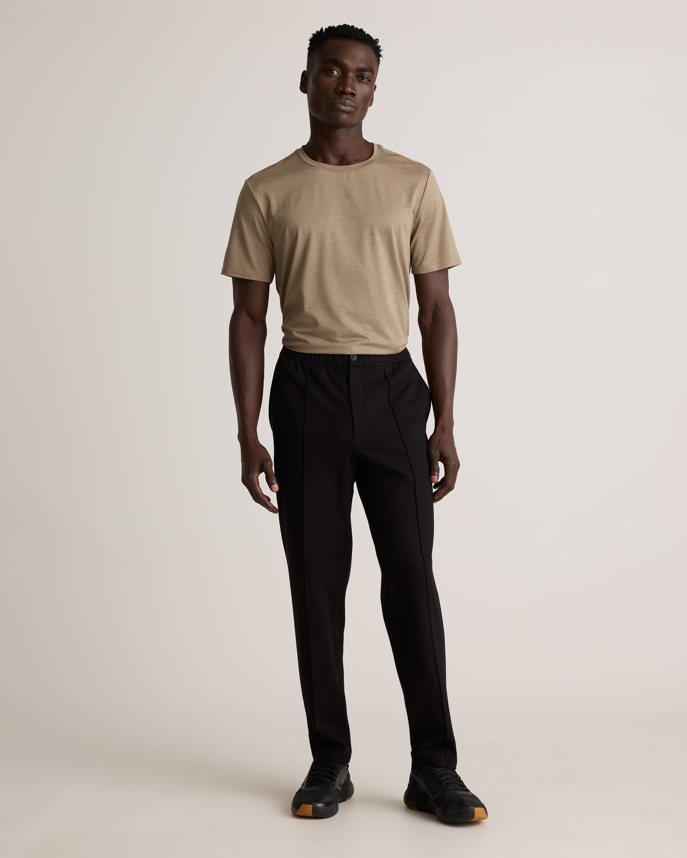 【PORTERNA】Tay pintuck trousers PORTERNA】Tay pintuck trousers Tailored Pintuck Straight Leg
