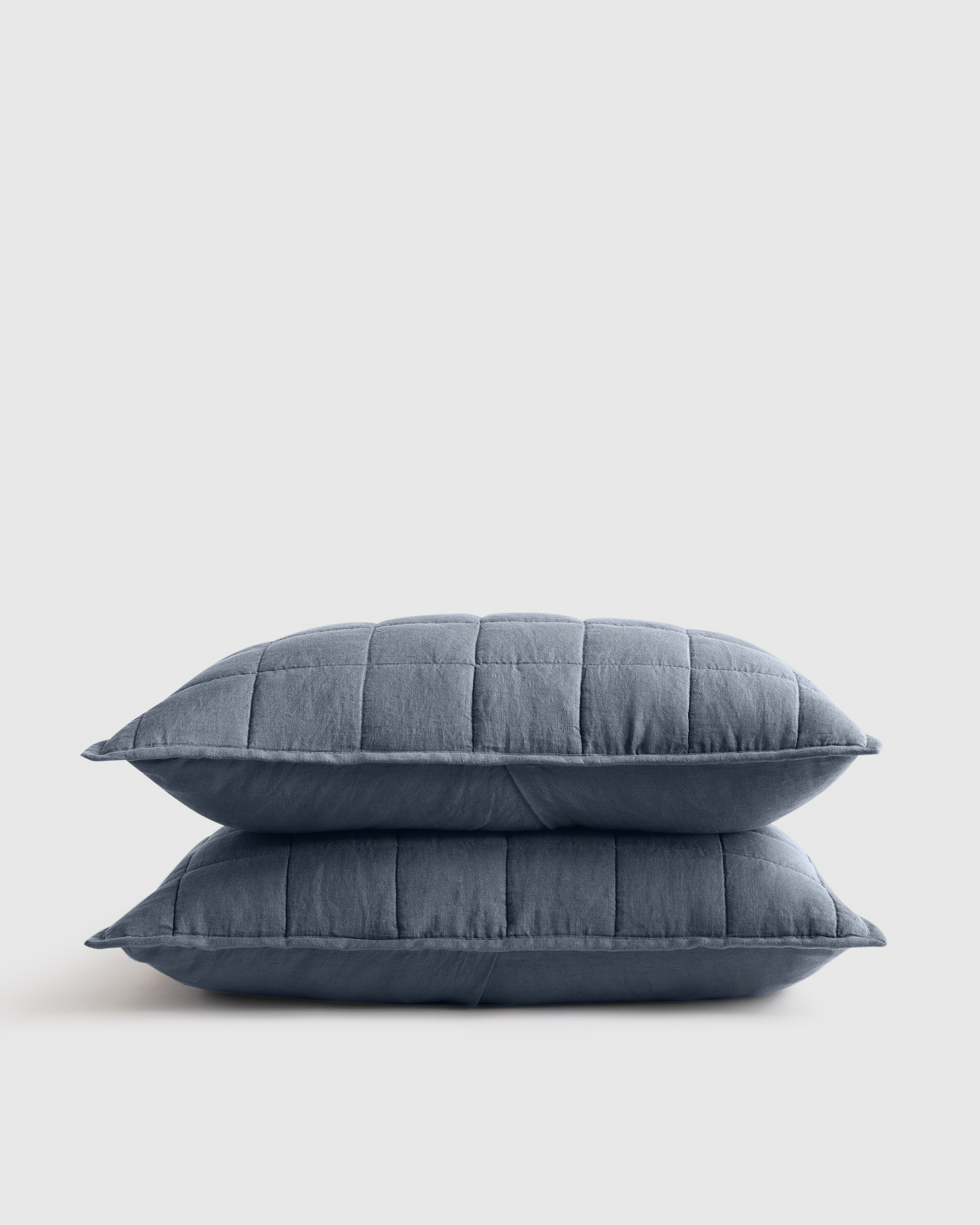 Nightfall European Linen Box Quilted Sham Set