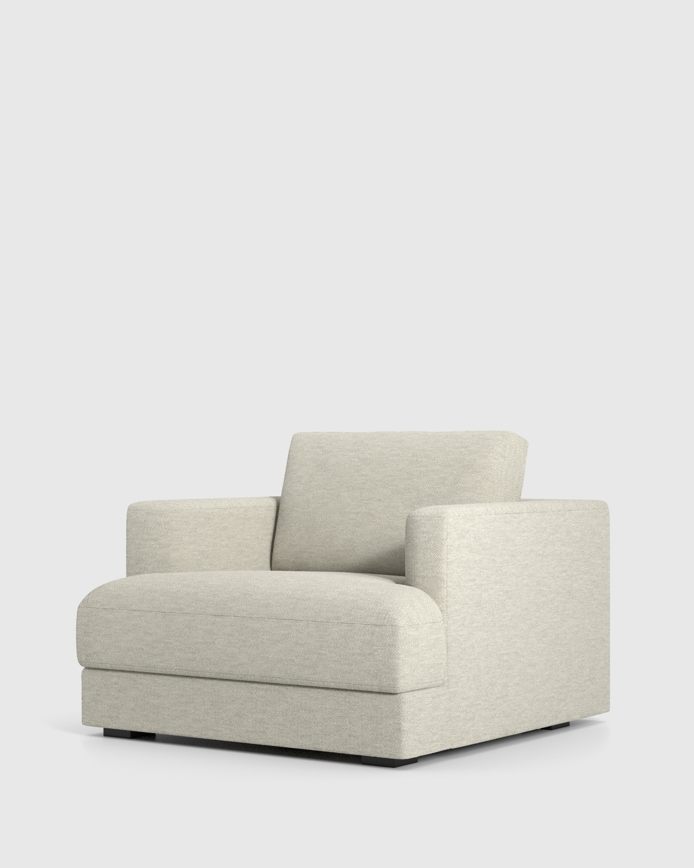 Sierra Performance Basketweave Curved Arm Accent Chair - thumbnail 3