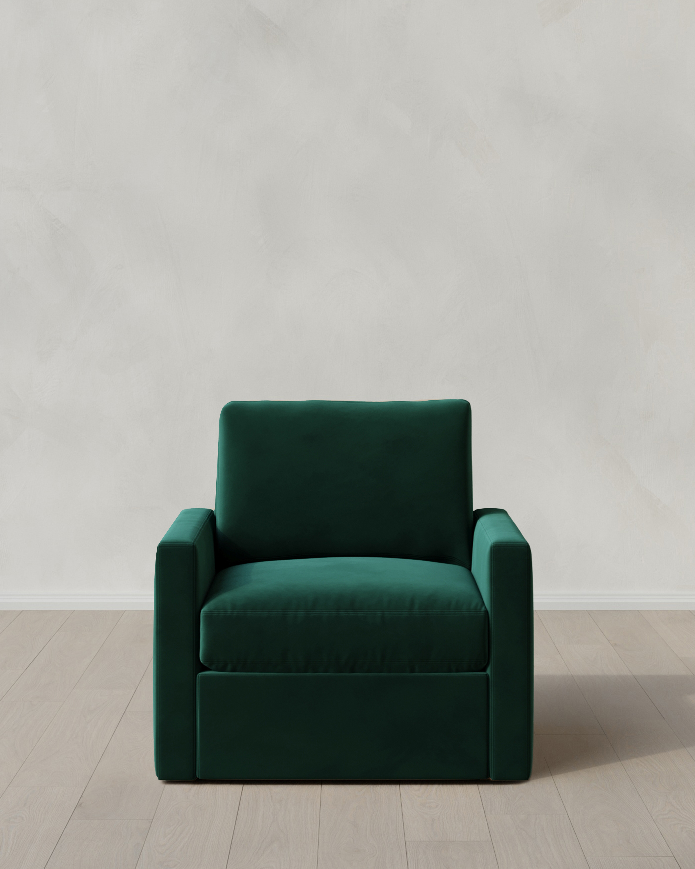 Spruce Brennan Swivel Chair in Performance Velvet