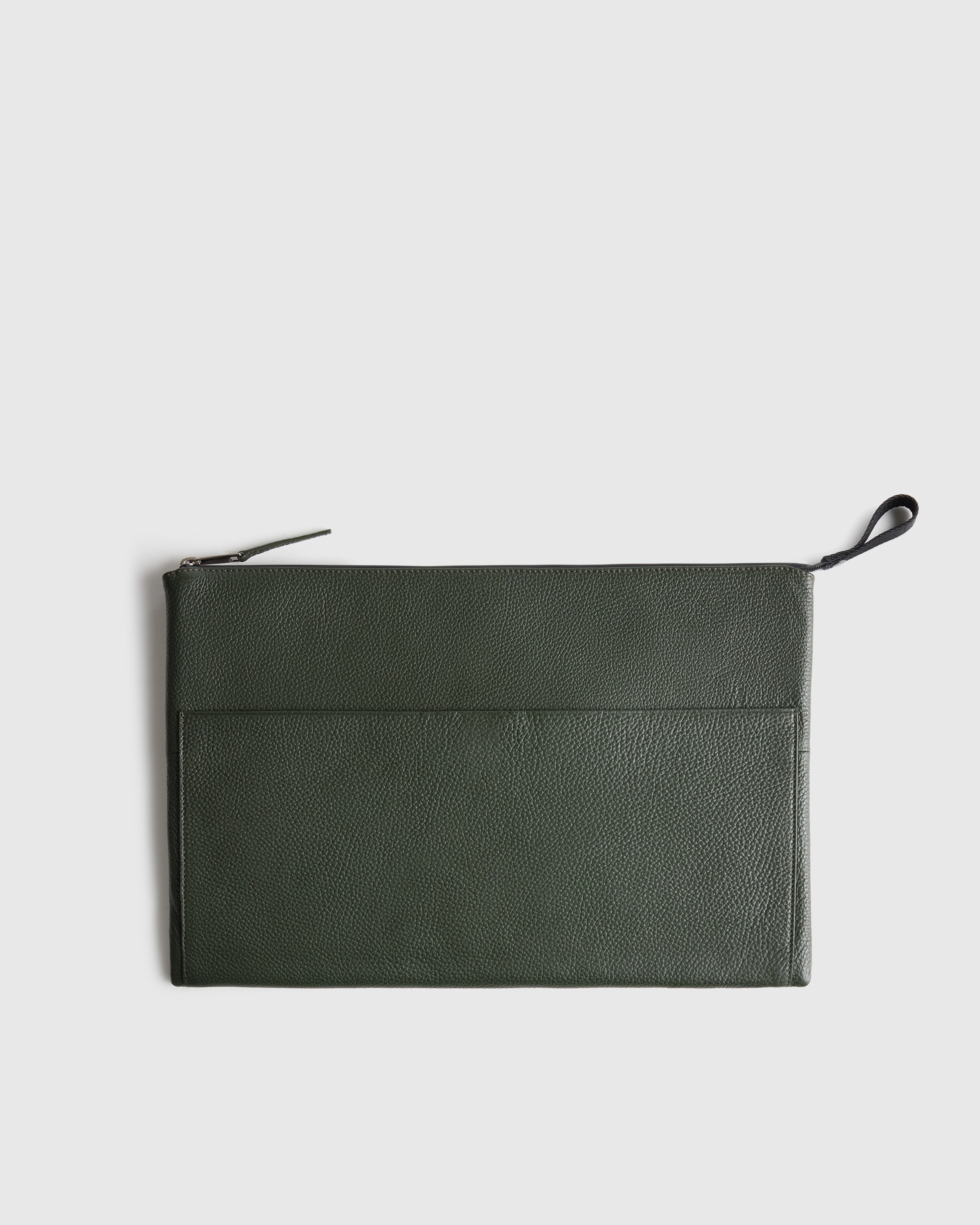 Dark Olive Excursion Italian Leather Tech Folio