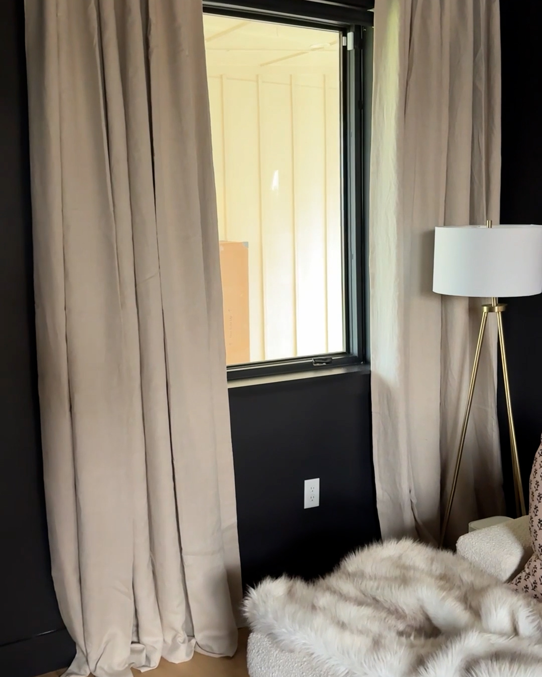 European Linen Room Darkening Curtain Flax 4x5 thumbnail