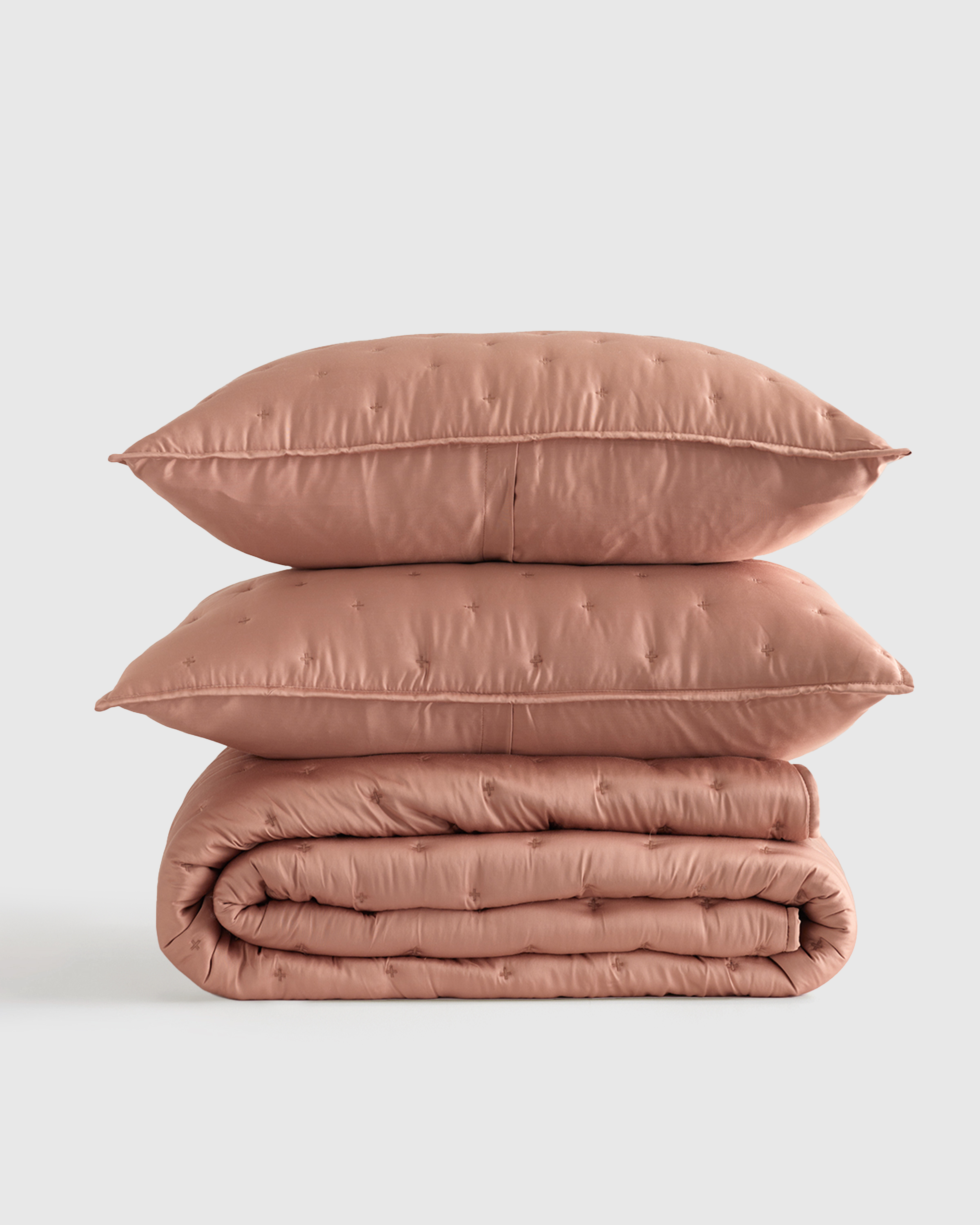 Clay Bamboo Dream Quilt Set