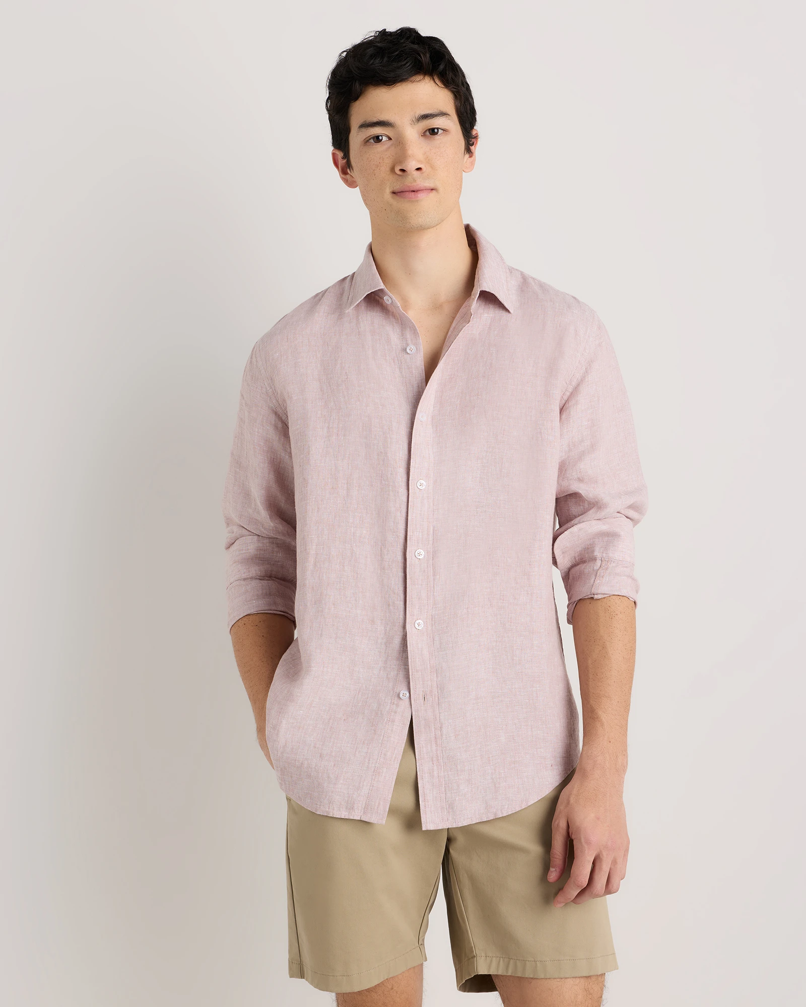 100% European Linen Long Sleeve Shirt