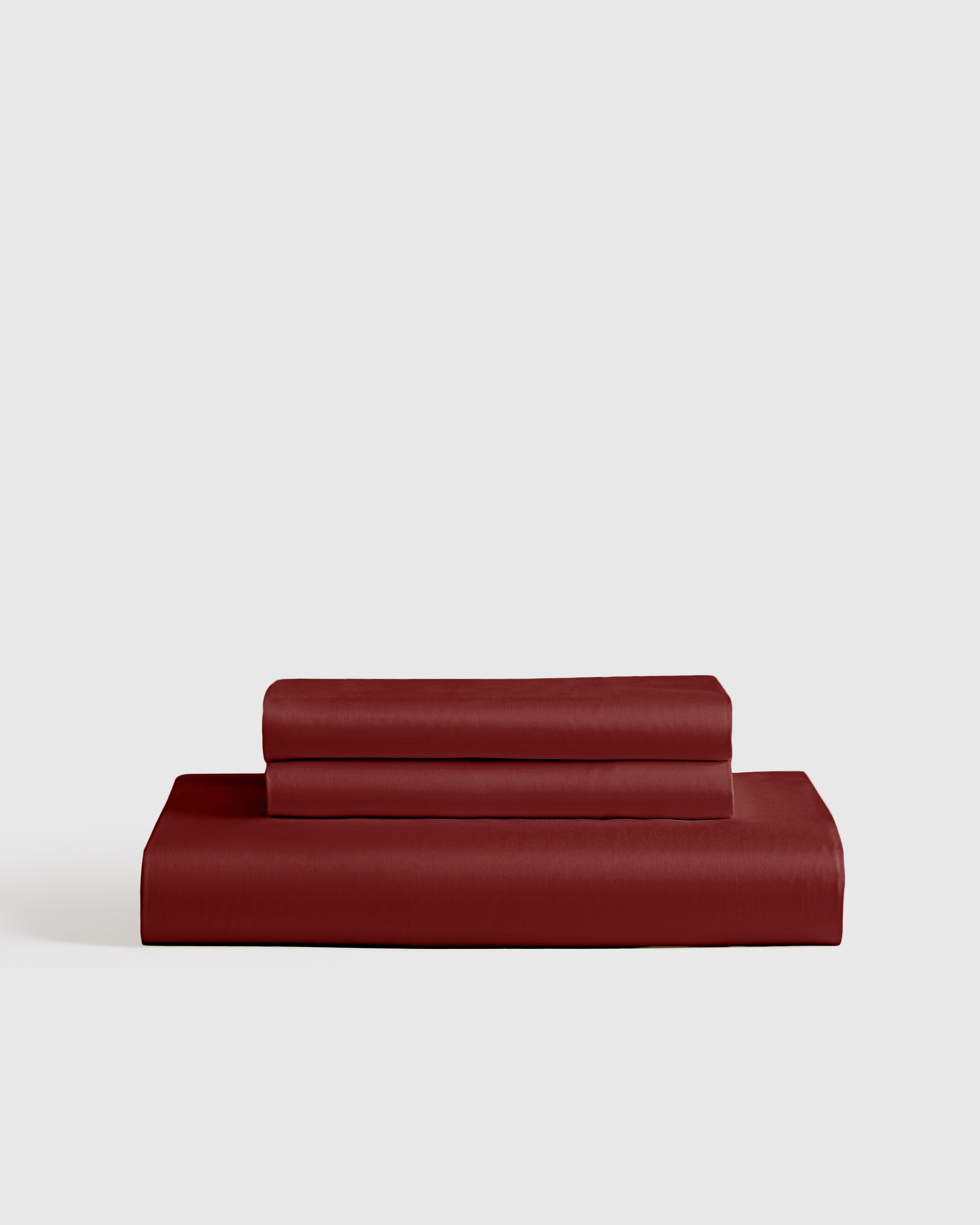 Burgundy Bamboo Fitted Sheet Set