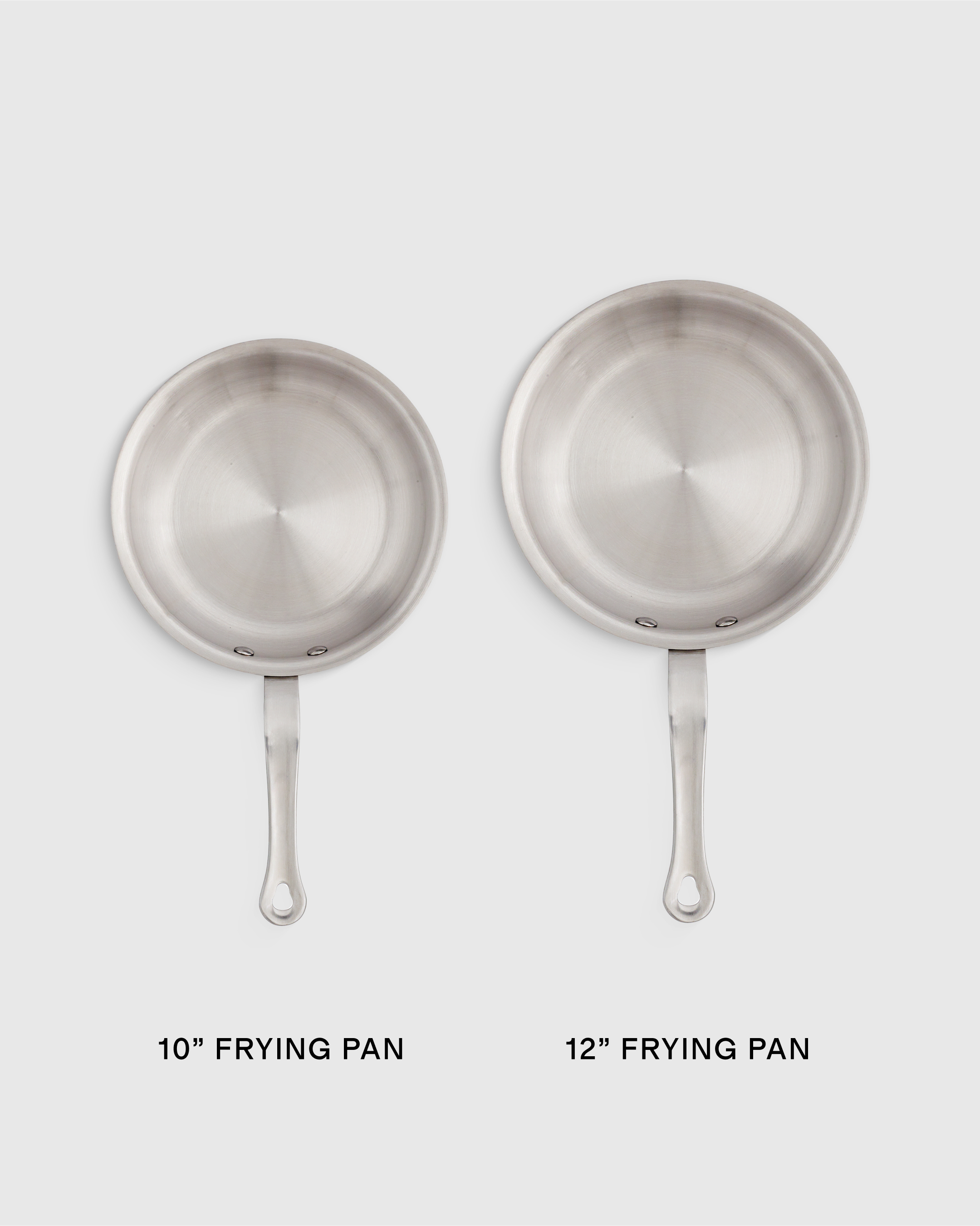 5-Ply Stainless Steel Cookware Frying Pan Set - Thumbnail 3