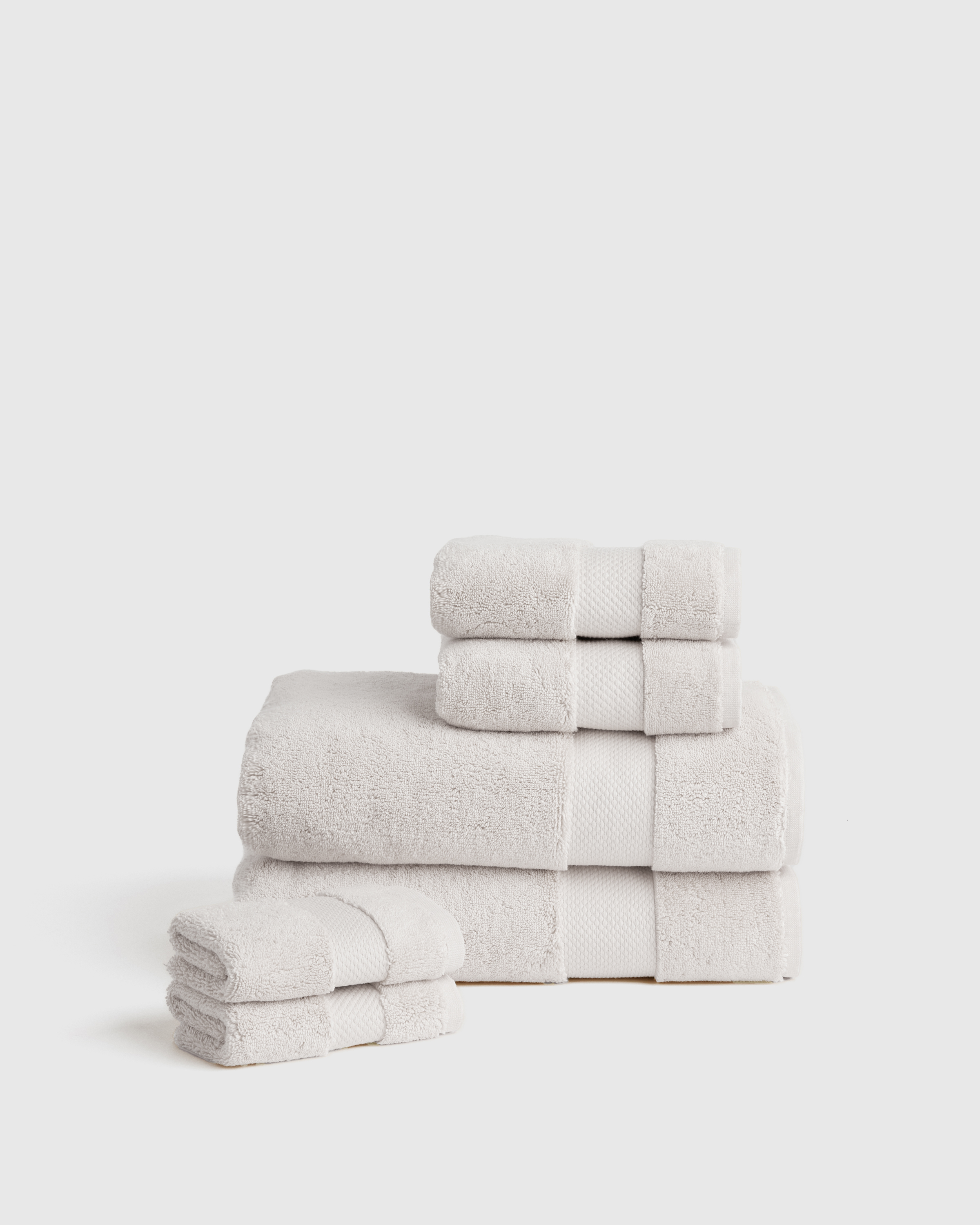 Silver Turkish Ultra Plush Bath Towel Bundle