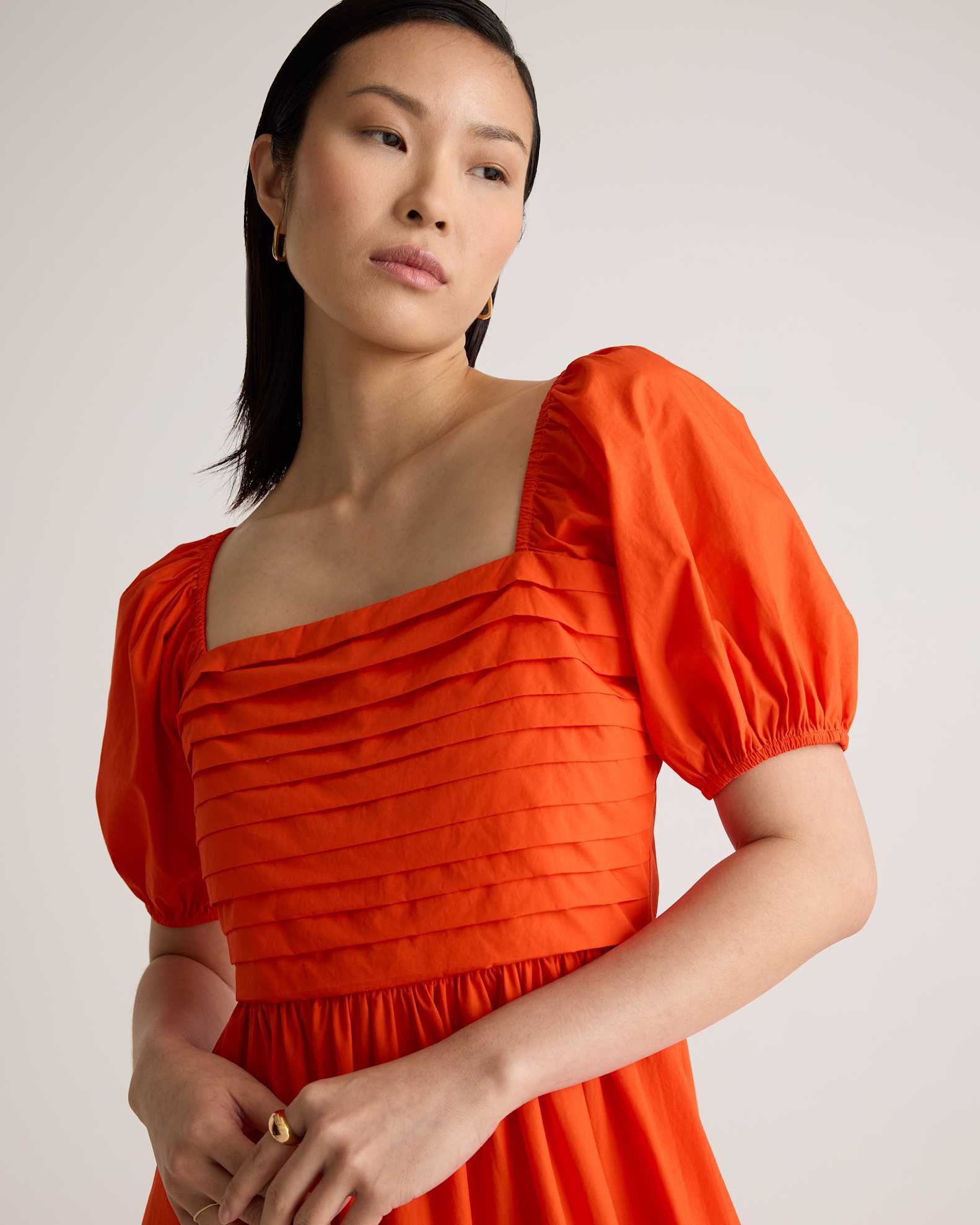 100% Organic Cotton Ruched Midi Dress 100% Organic Cotton Ruched Midi Dress