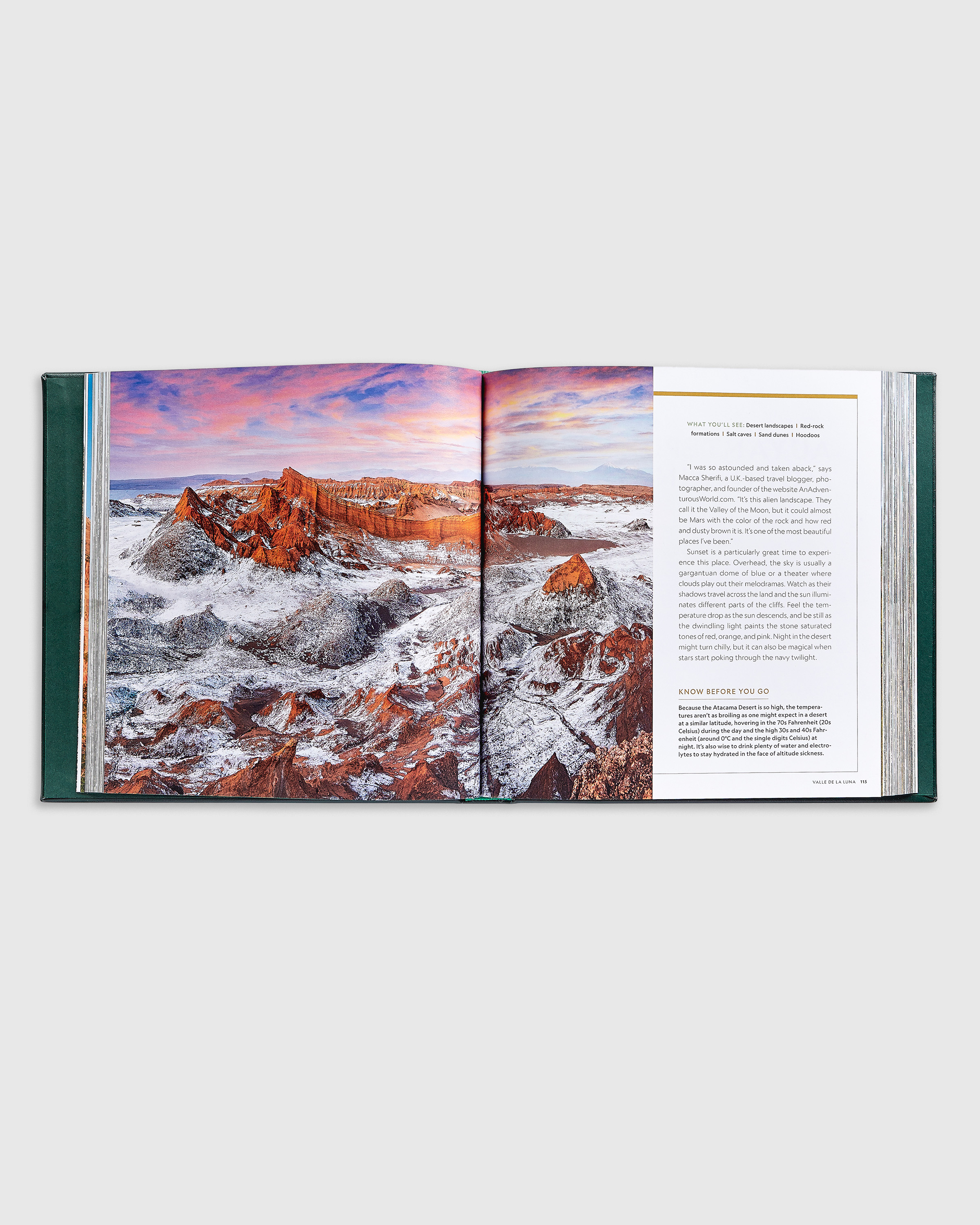 100 Hikes of a Lifetime Leather Bound Book - thumbnail 4