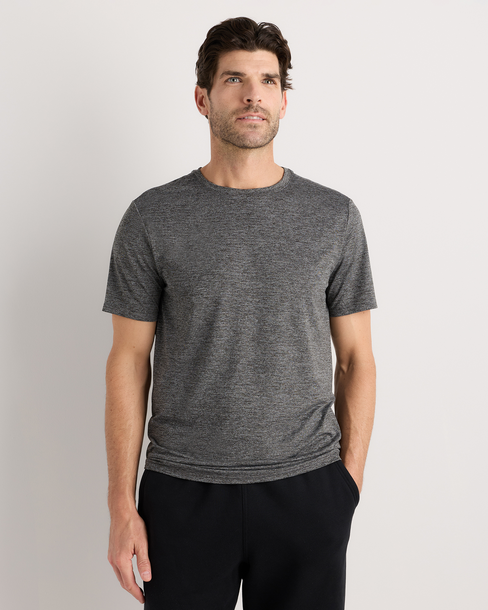 Charcoal Flowknit Breeze Performance Tee