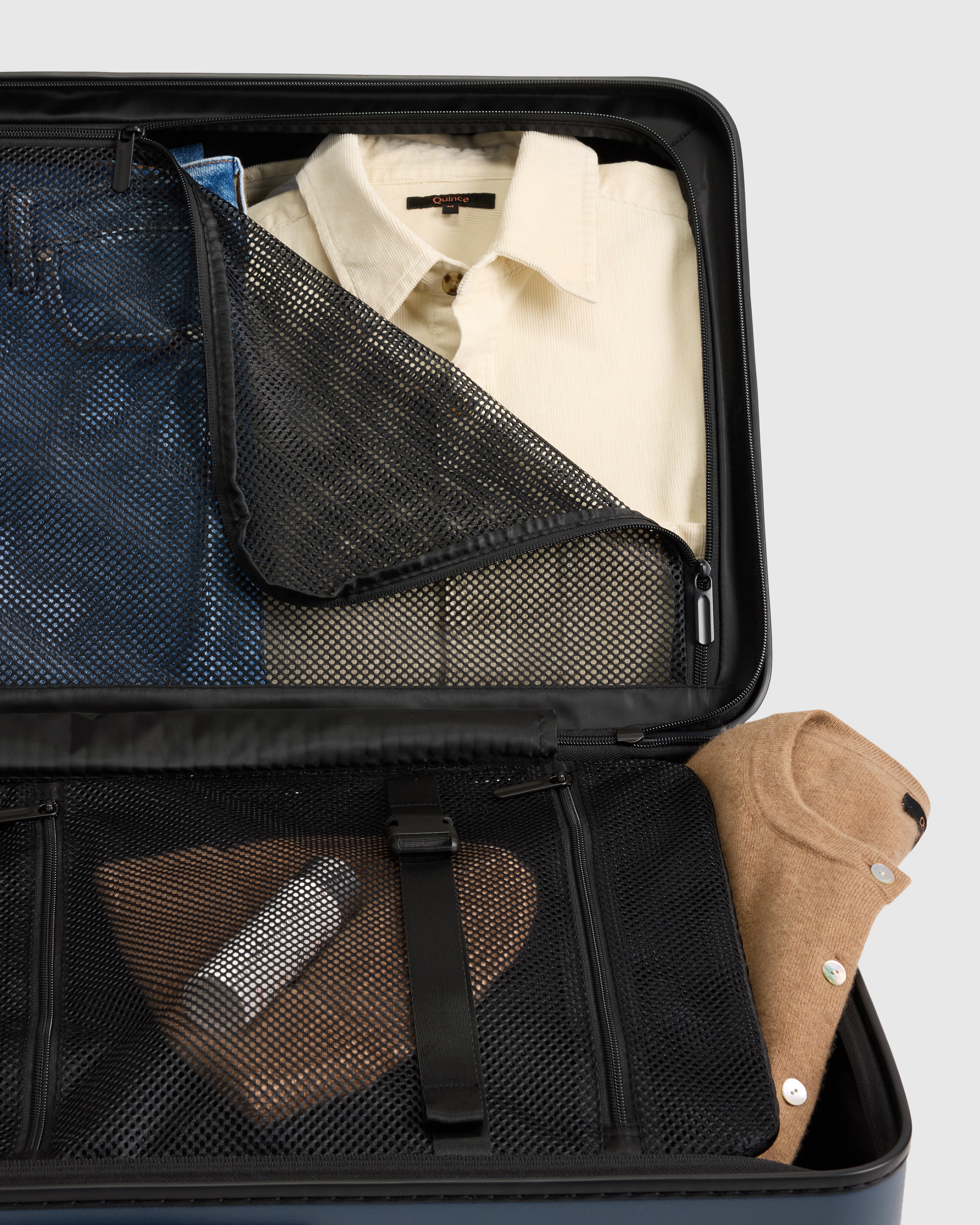 Trunk Check-In Suitcase in Navy