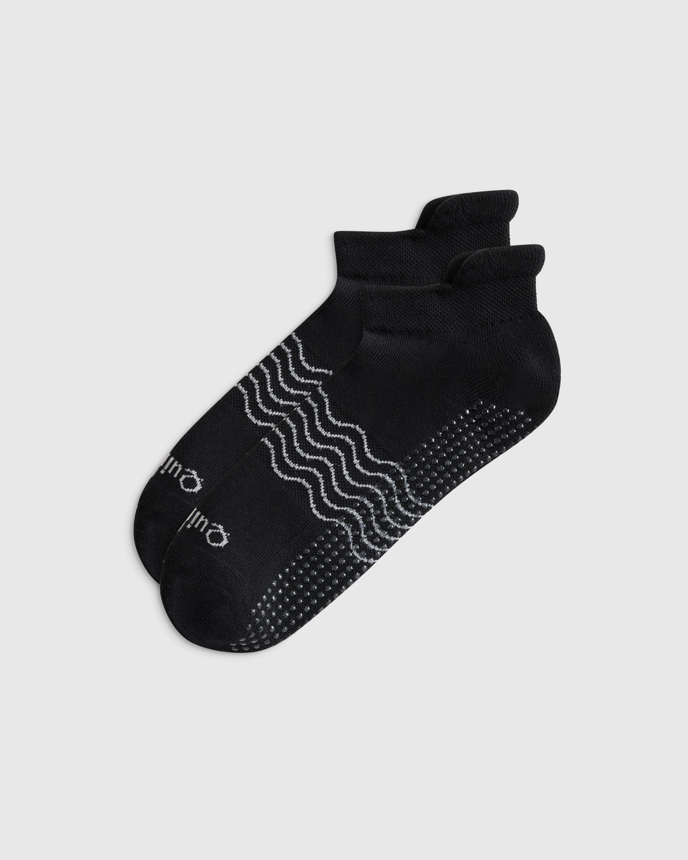 Black Pilates Everyday Cotton Gripper Ankle Sock