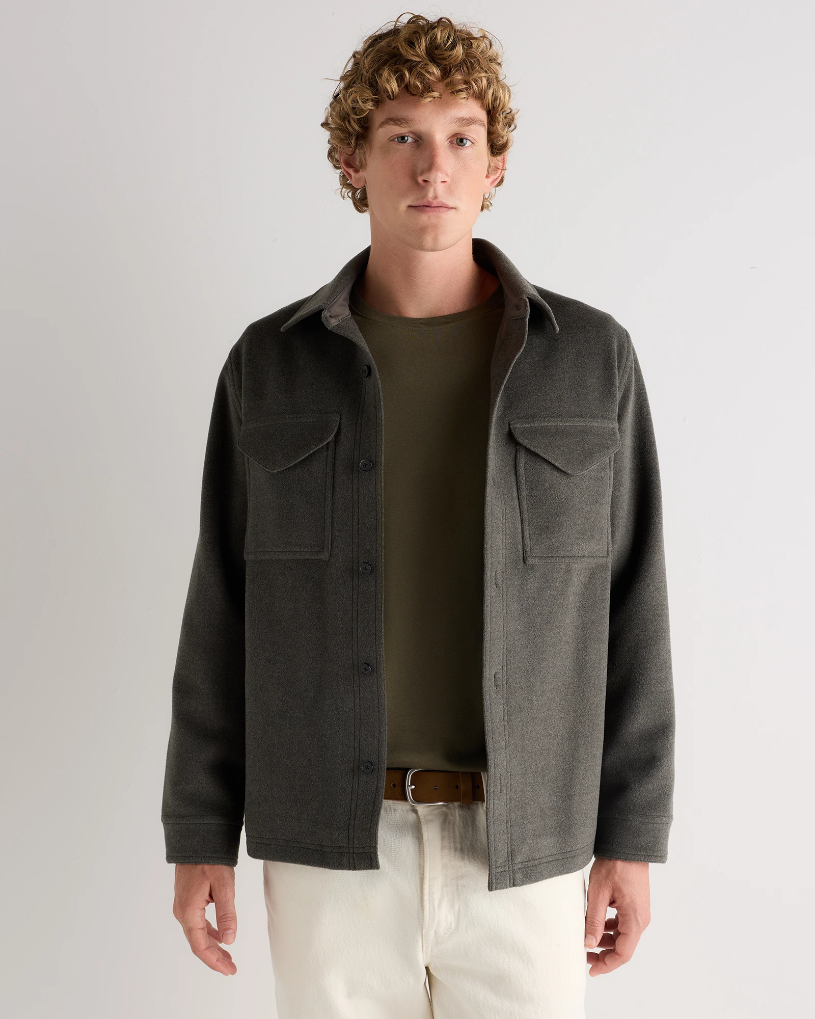 Men's Wool Cashmere Overshirt