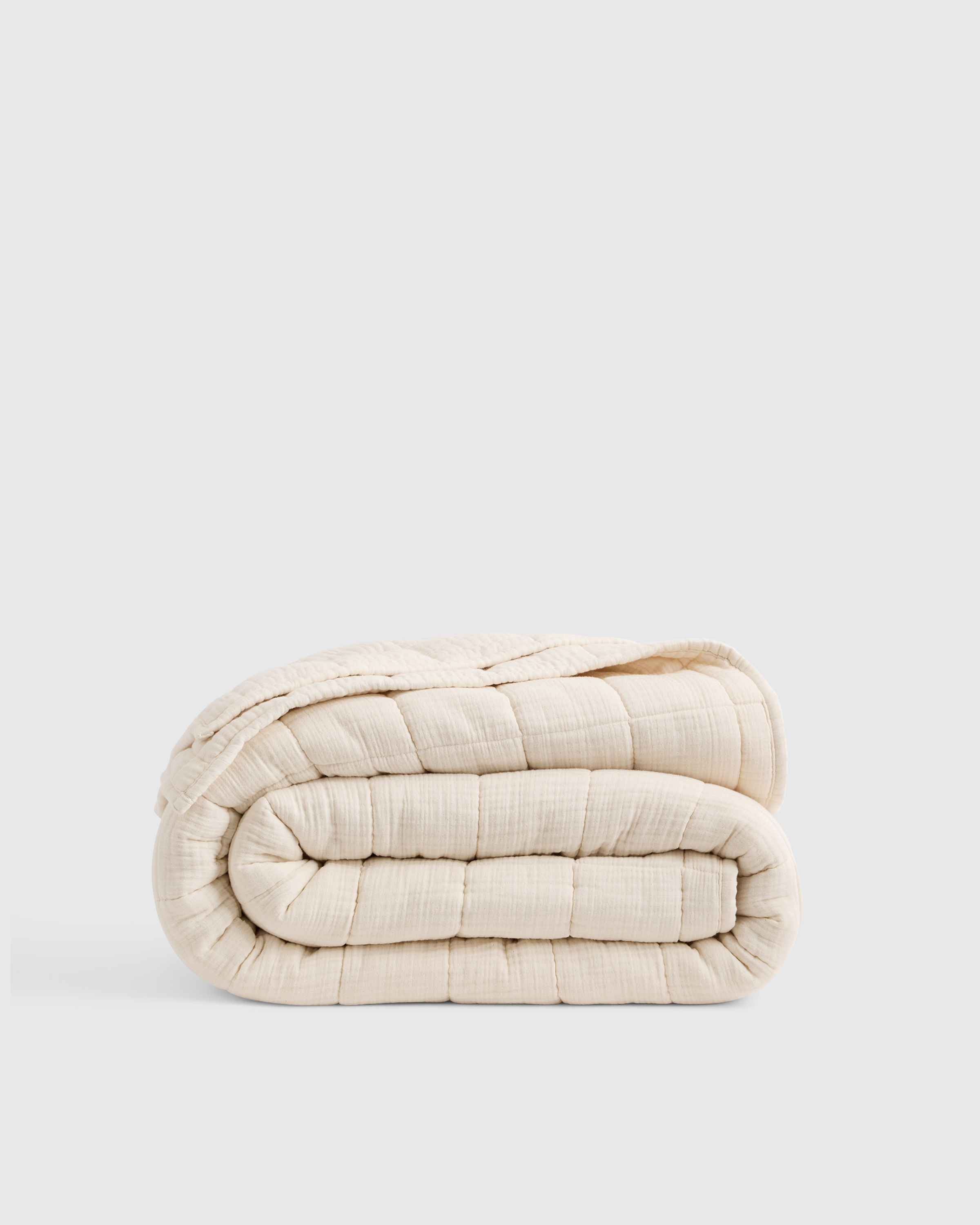 Undyed Organic Airy Gauze Box Quilt