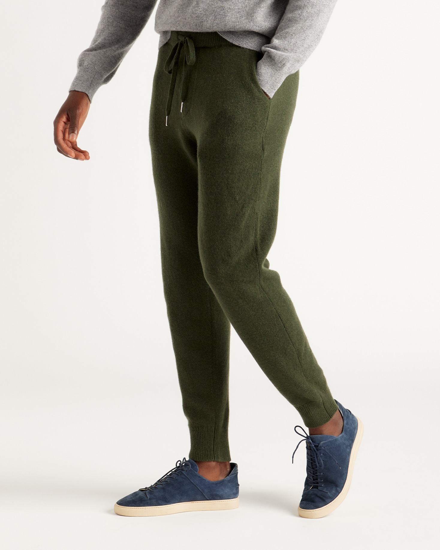 Olive Mongolian Spring Cashmere Jogger
