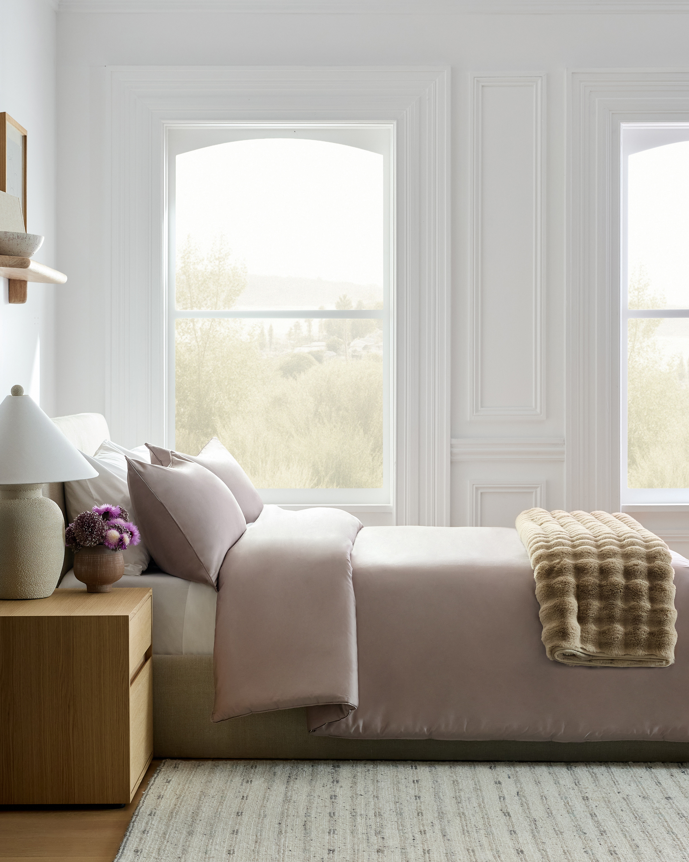 Stone Organic Cotton Sateen Comforter