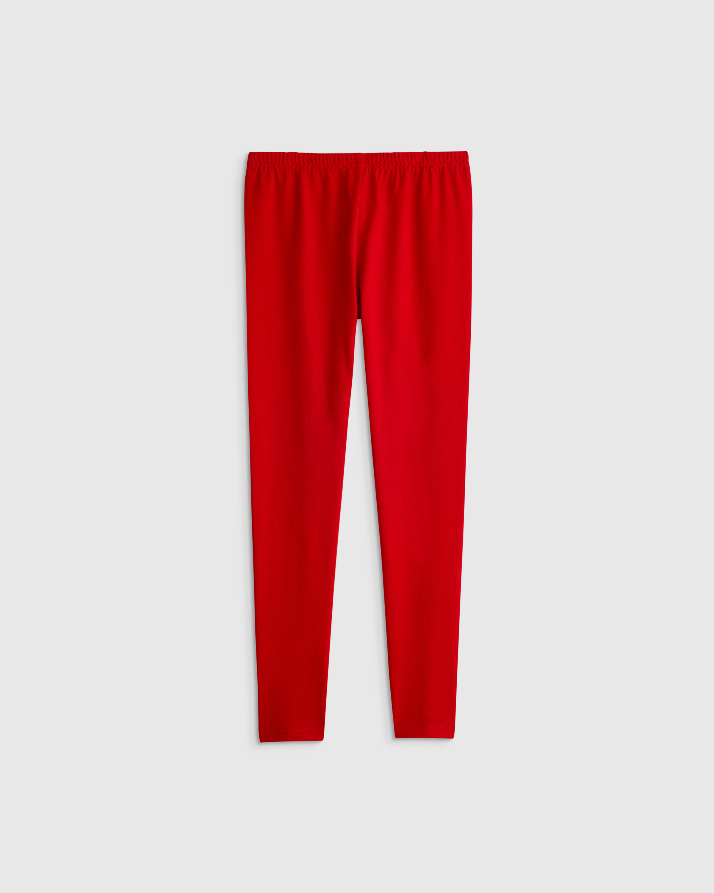 Red Organic Cotton Leggings