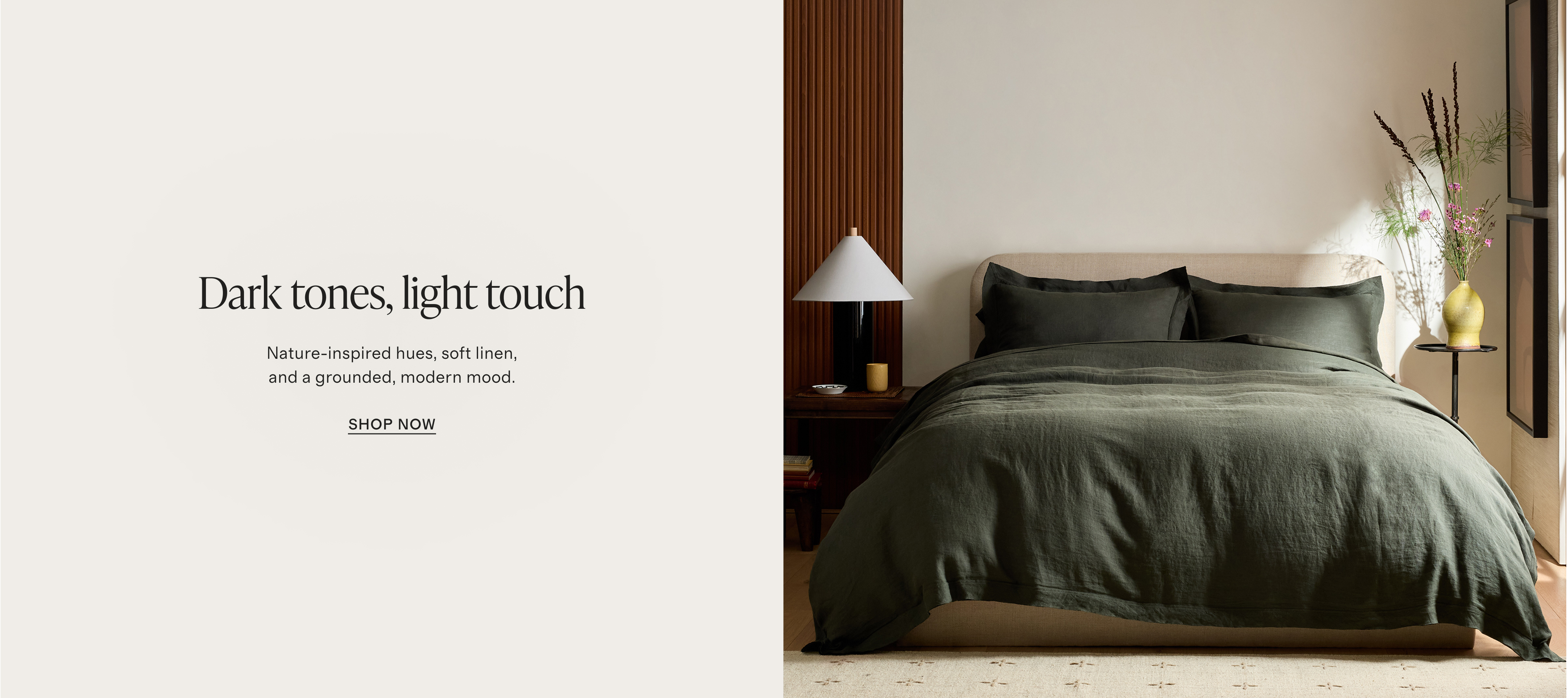 dark tones bedding banner - desktop