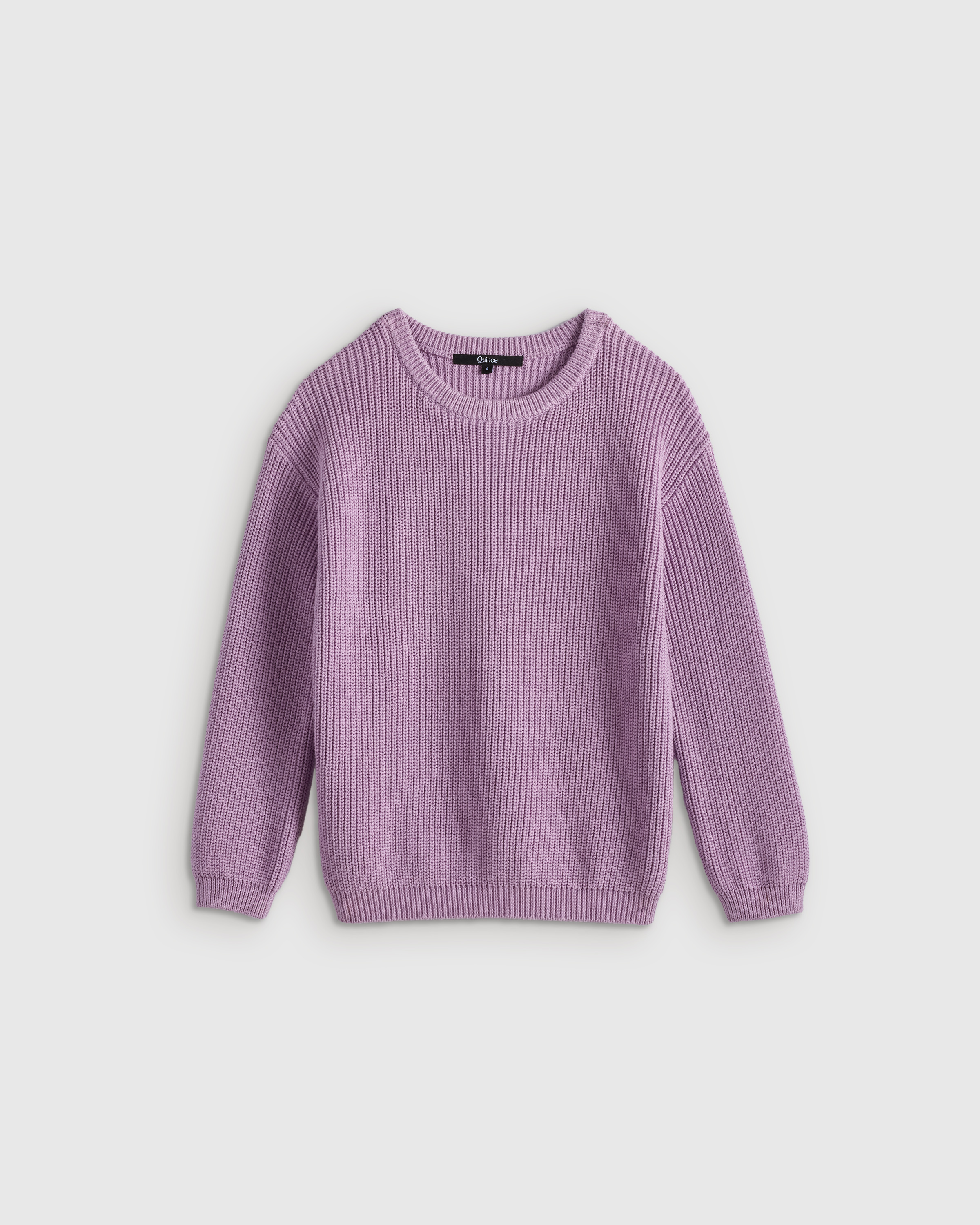 Lavender Mist 100% Organic Cotton Fisherman Tunic Sweater 