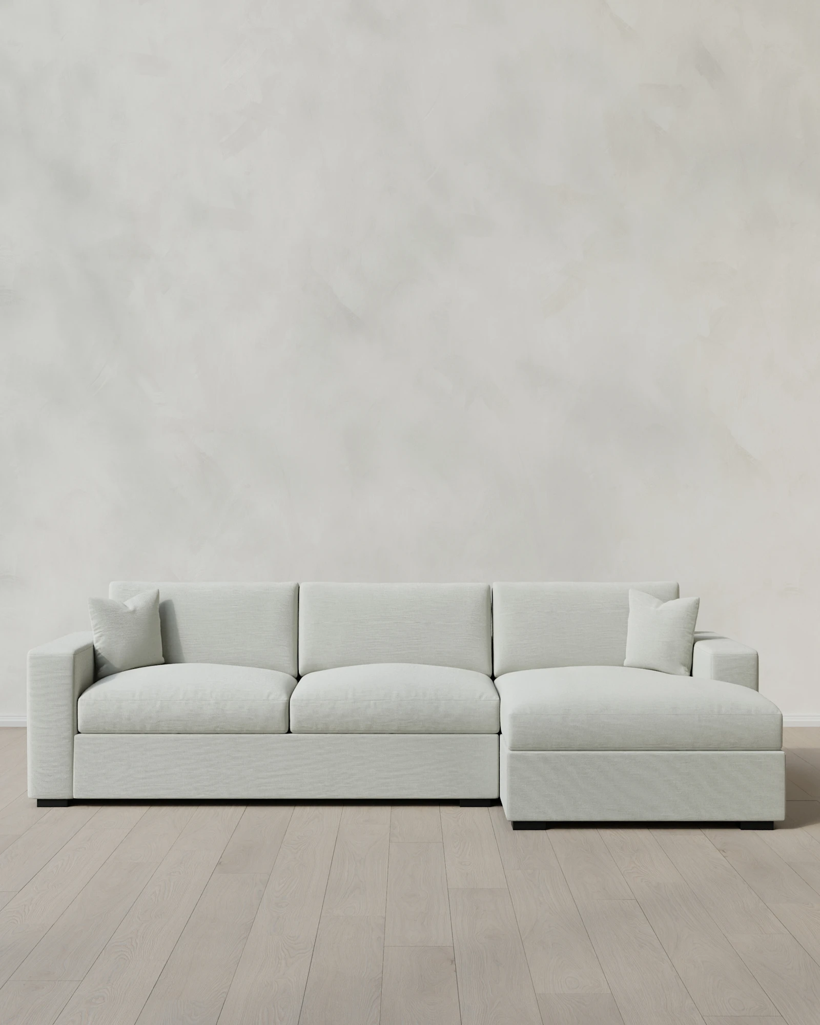 Oasis 2-Piece Chaise Sectional in Performance Linen