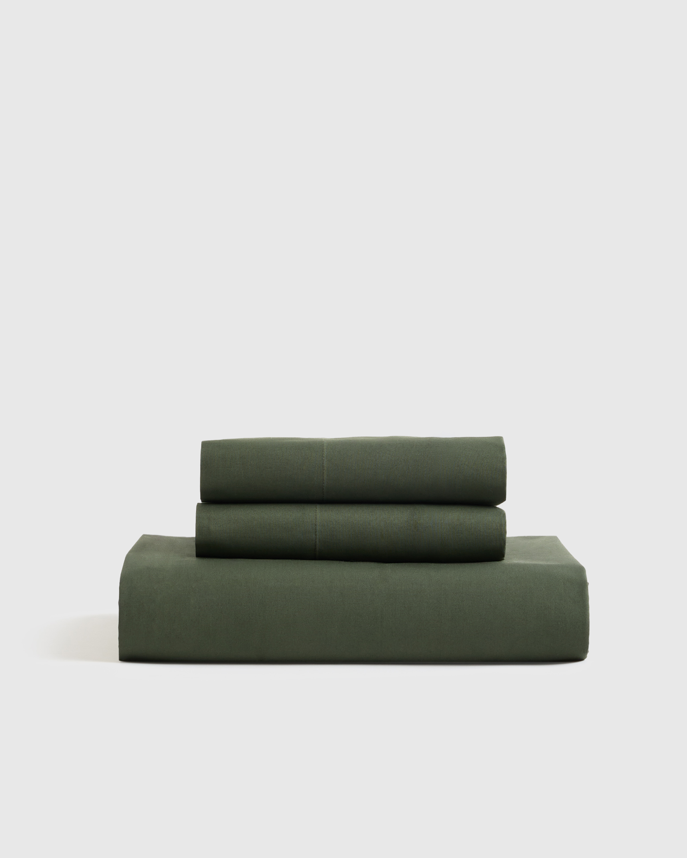 Pine Organic Crisp Percale Fitted Sheet Set